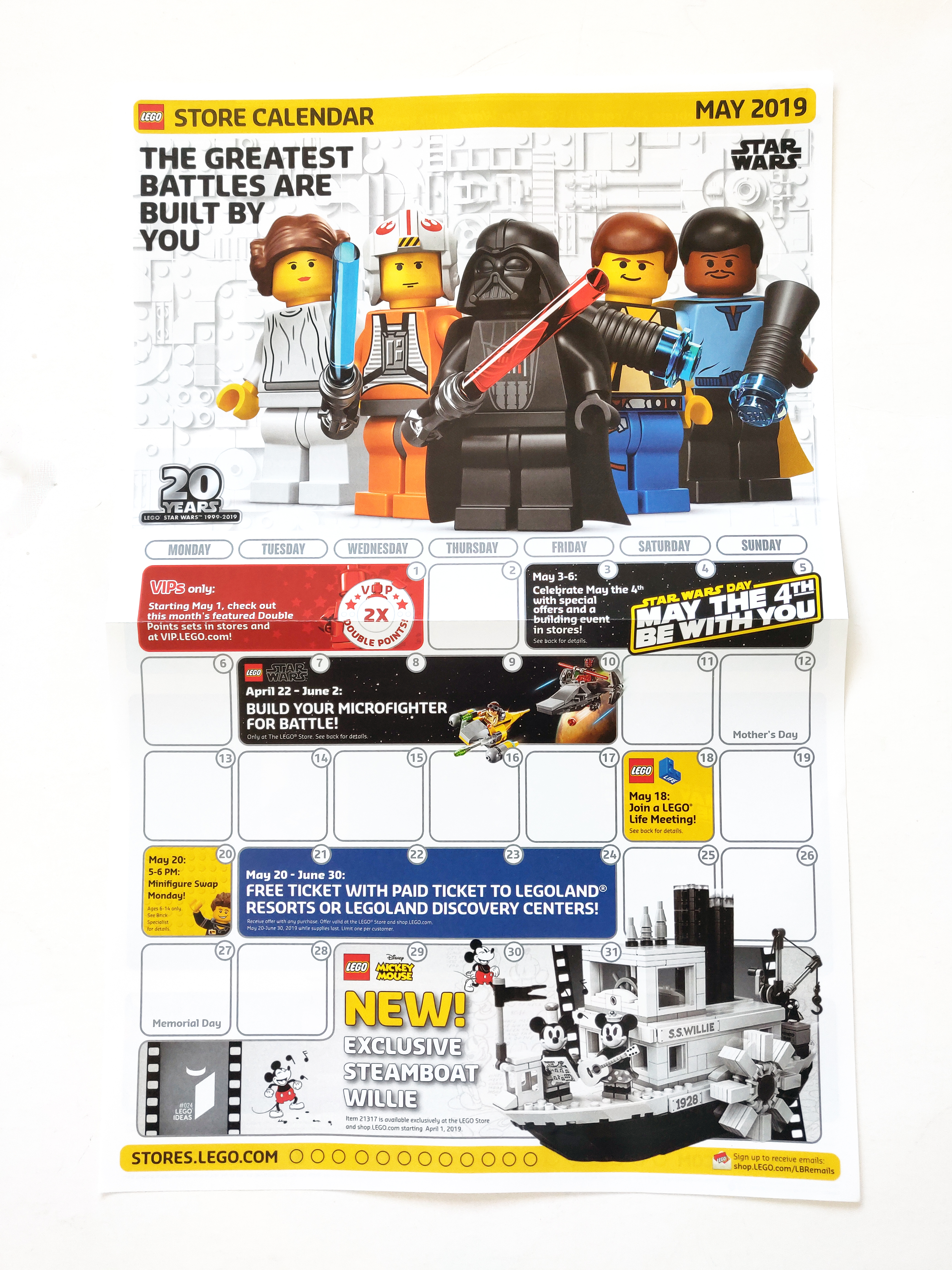 LEGO May 2019 Store Calendar Promotions & Events The Brick Fan