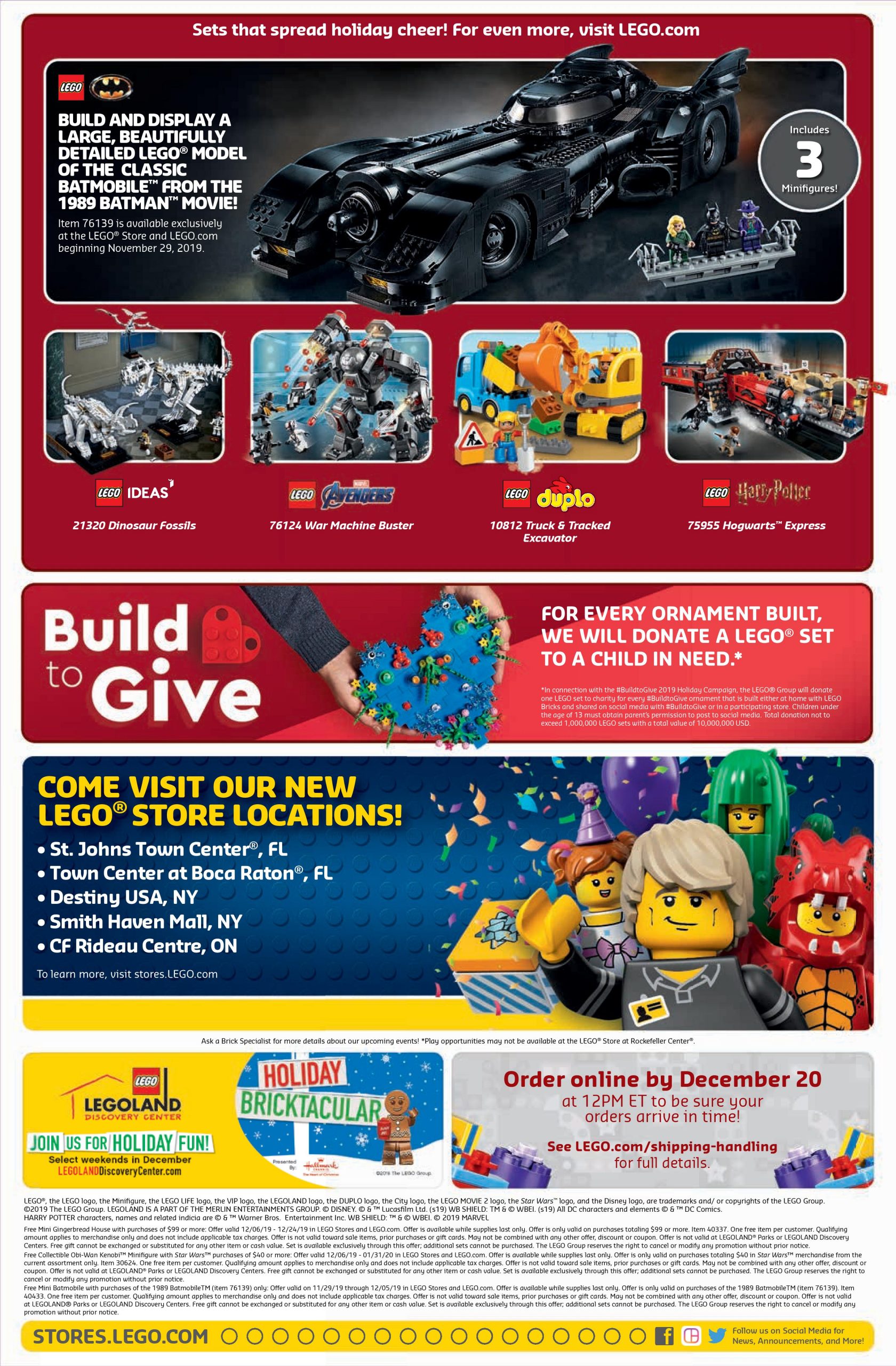 LEGO December 2019 Store Calendar Promotions & Events The Brick Fan