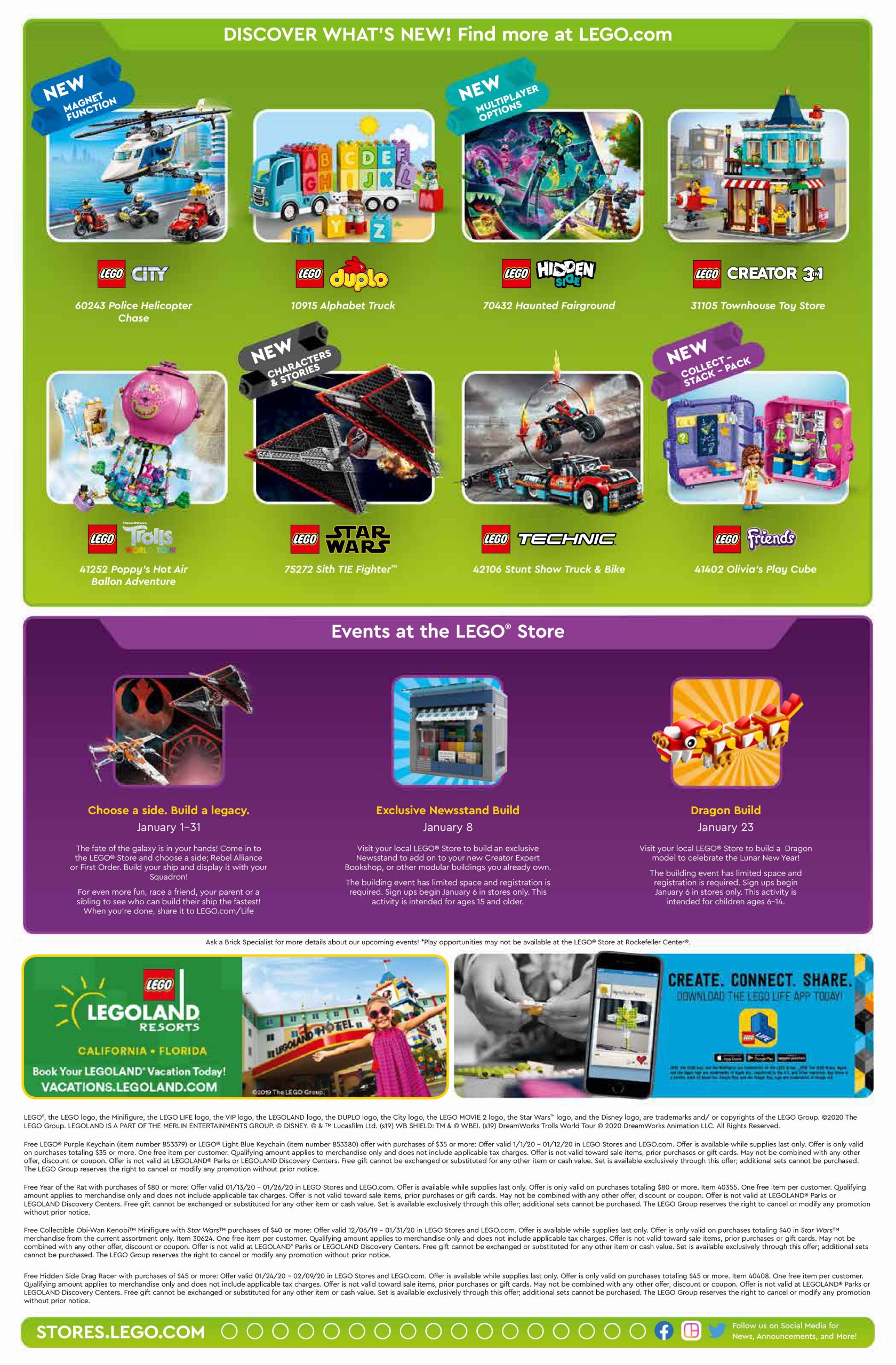 LEGO January 2020 Store Calendar Promotions & Events - The ...
