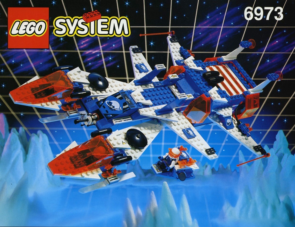 retro lego spaceship