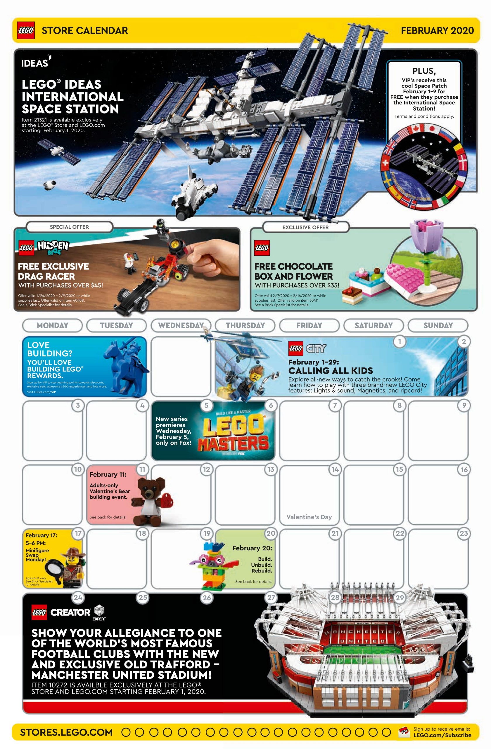 Lego Store Calendar Customize and Print