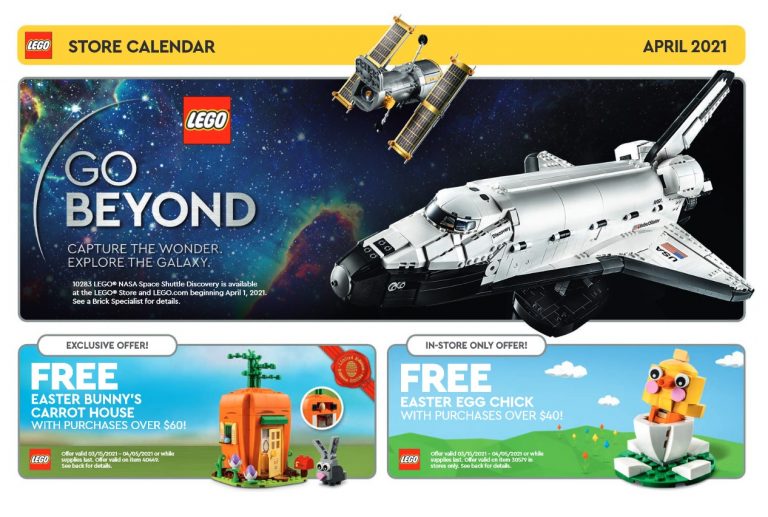 LEGO April 2021 Store Calendar Promotions & Events The Brick Fan