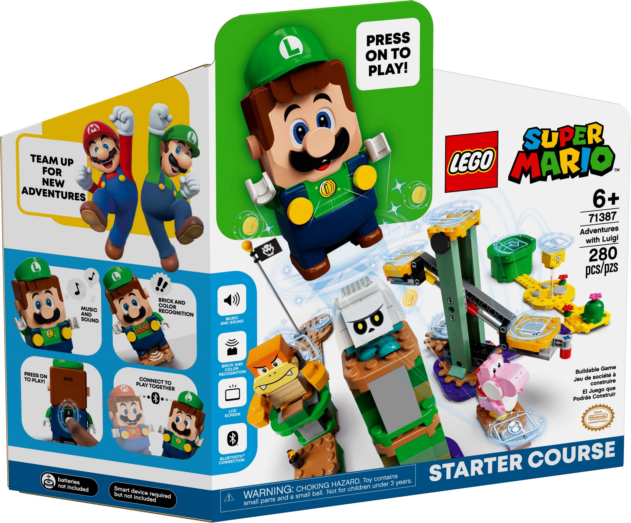 LEGO Super Mario Adventures with Luigi Starter Course (71387) Officially Announced - Pre-Order 