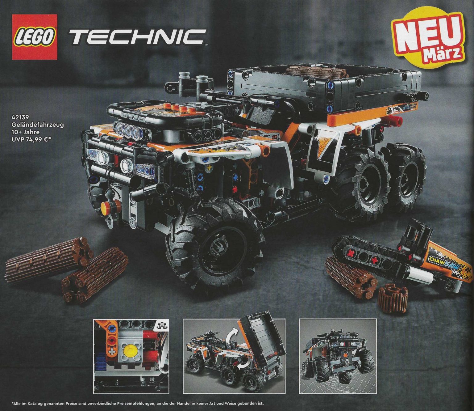 LEGO Technic John (42136) Brick 9620R Revealed Fan 4WD - The Deere Tractor