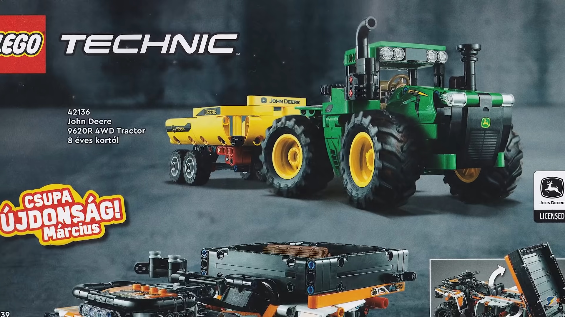 Hoelahoep Afgekeurd Trottoir LEGO Technic John Deere 9620R 4WD Tractor (42136) Revealed - The Brick Fan
