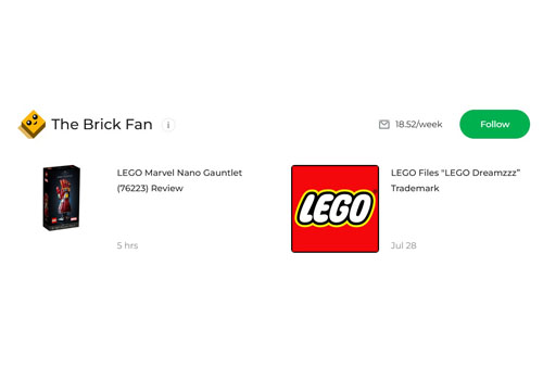 The Newsletter Now Published by follow.it - The Brick Fan