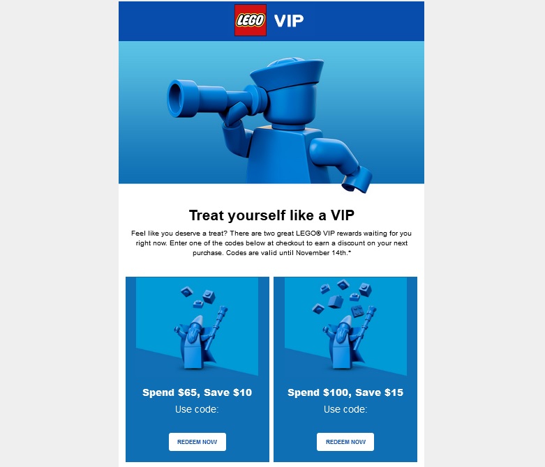 LEGO Offering Discount Codes in Email Newsletter The Brick Fan