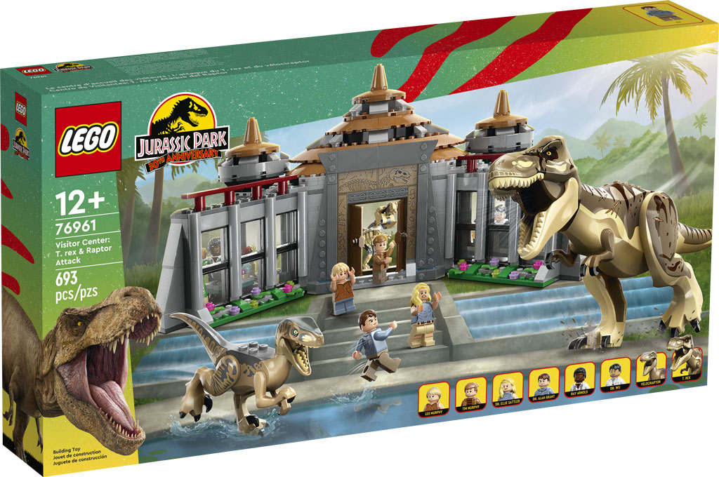 LEGO Jurassic Park Visitor Center T. rex & Raptor Attack (76961) Pre