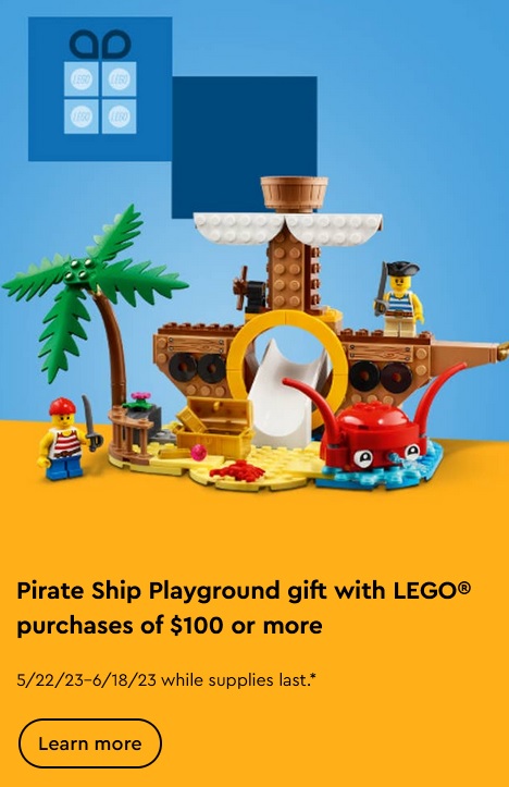 Last Day for LEGO Pirate Ship Playground (40589) Promotion - The Brick Fan