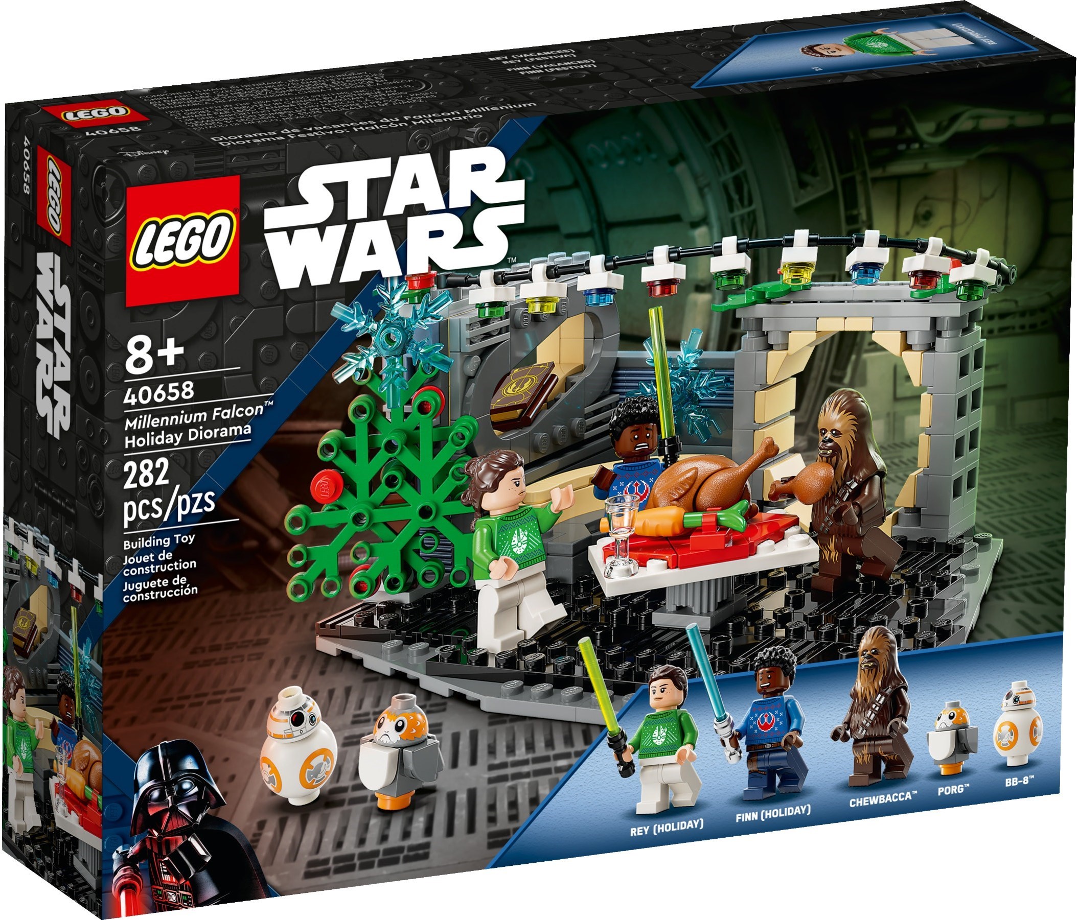 LEGO Star Wars Millennium Falcon Holiday Diorama (40658) Revealed The