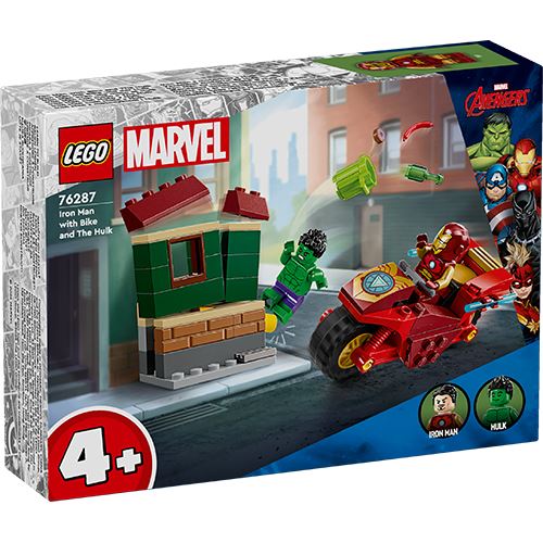 LEGO Marvel Iron Man With Bike And The Hulk 76287