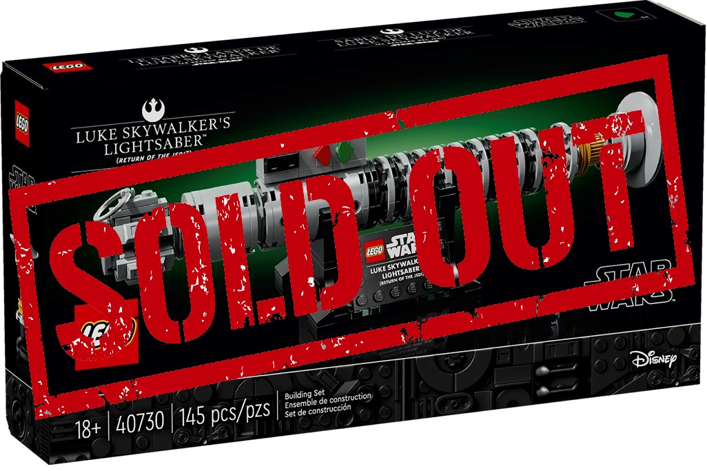 LEGO Star Wars Luke Skywalkers Lightsaber 40730 Sold Out