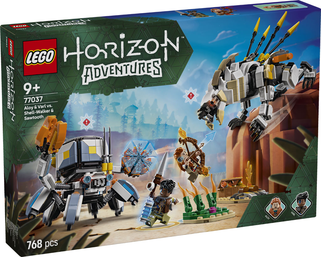 LEGO Horizon Adventures Aloy Varl Vs. Shell Walker Sawtooth 77037 Official