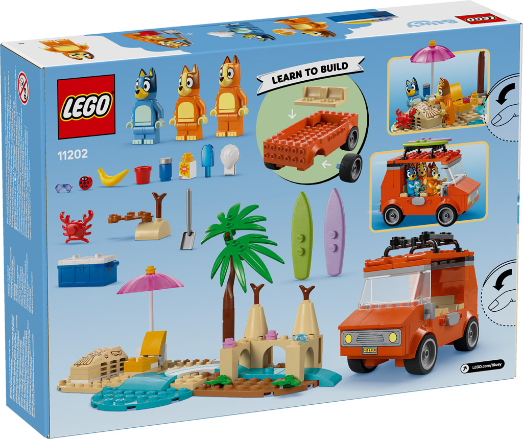 LEGO Bluey Blueys Beach Family Car Trip 11202 2