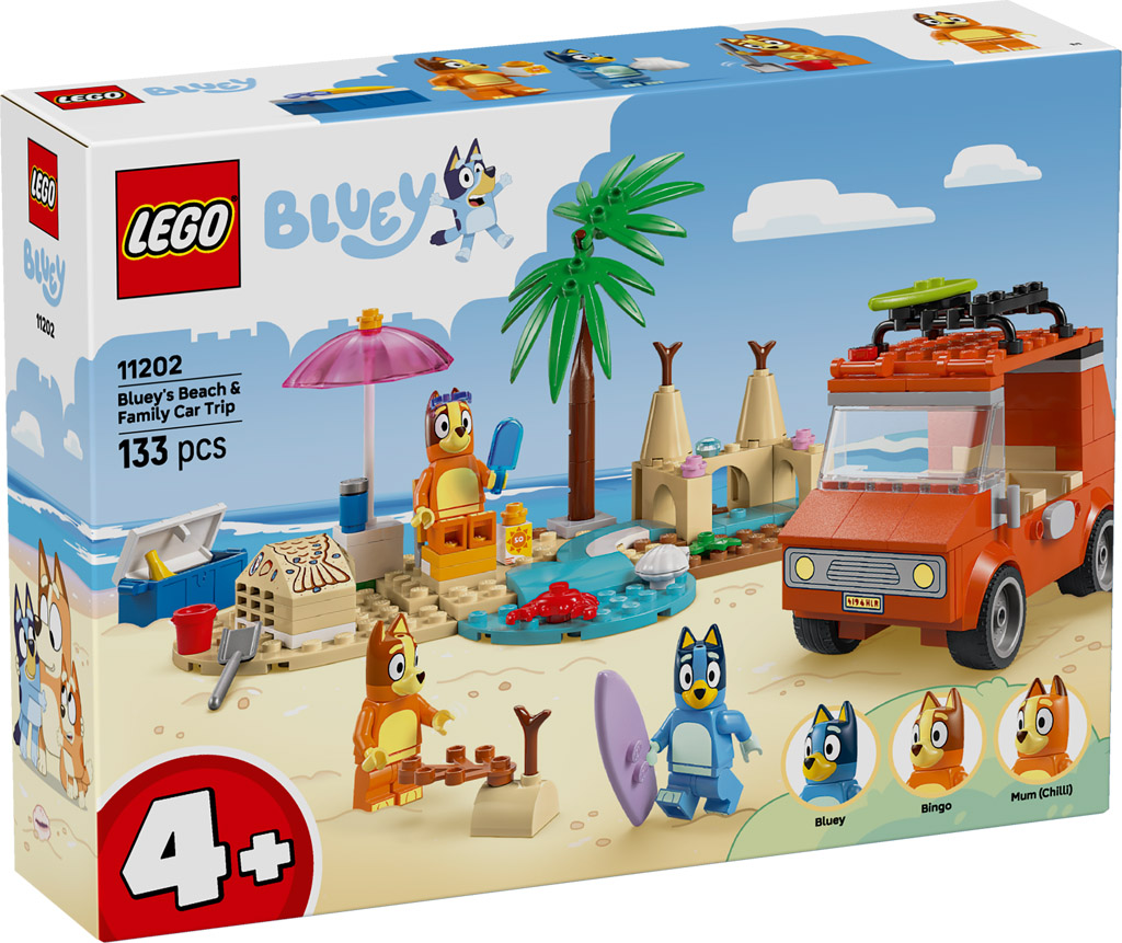 LEGO Bluey Blueys Beach Family Car Trip 11202