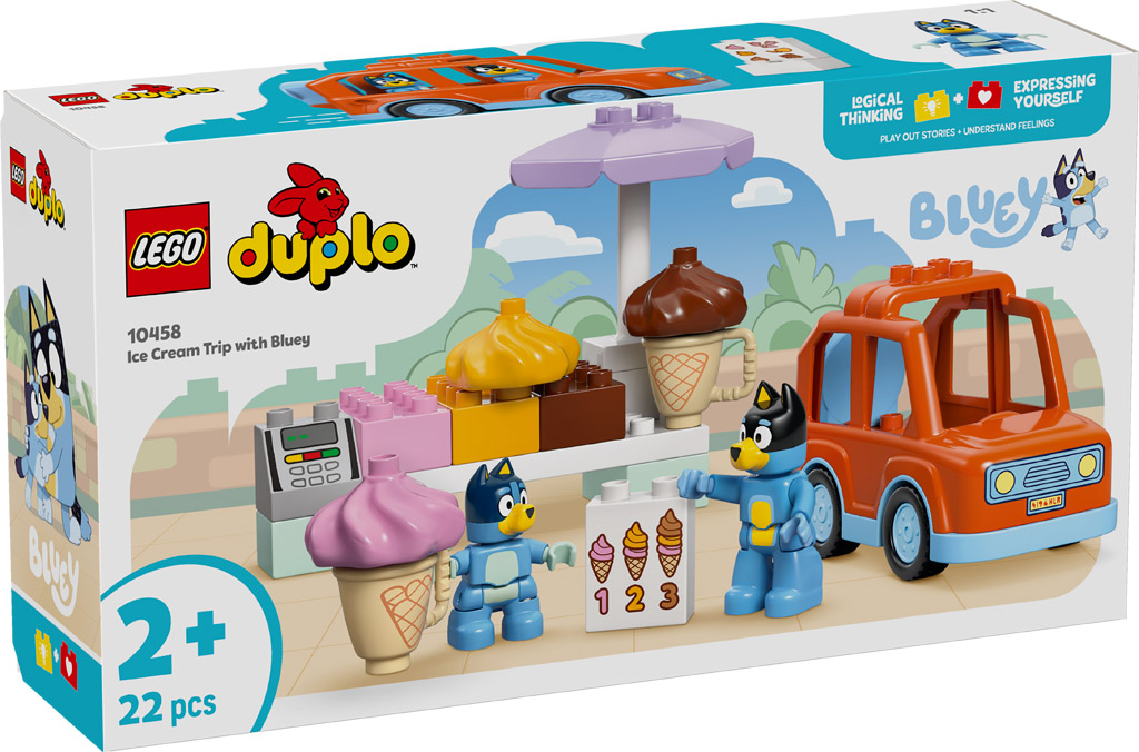 LEGO DUPLO Bluey Ice Cream Trip With Bluey 10458